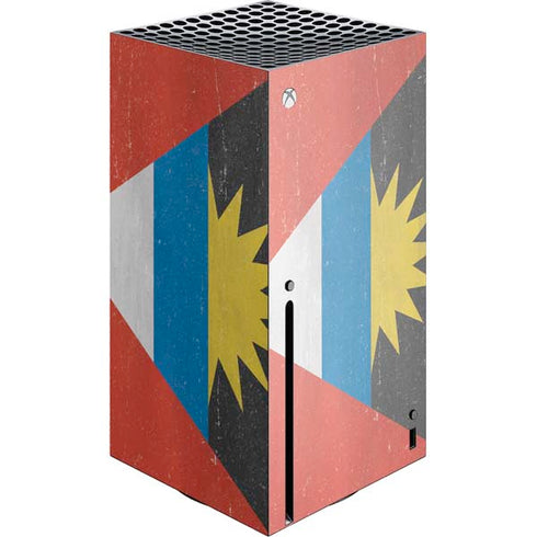 Antigua and Barbuda Flag Distressed Xbox Series X Console Skin